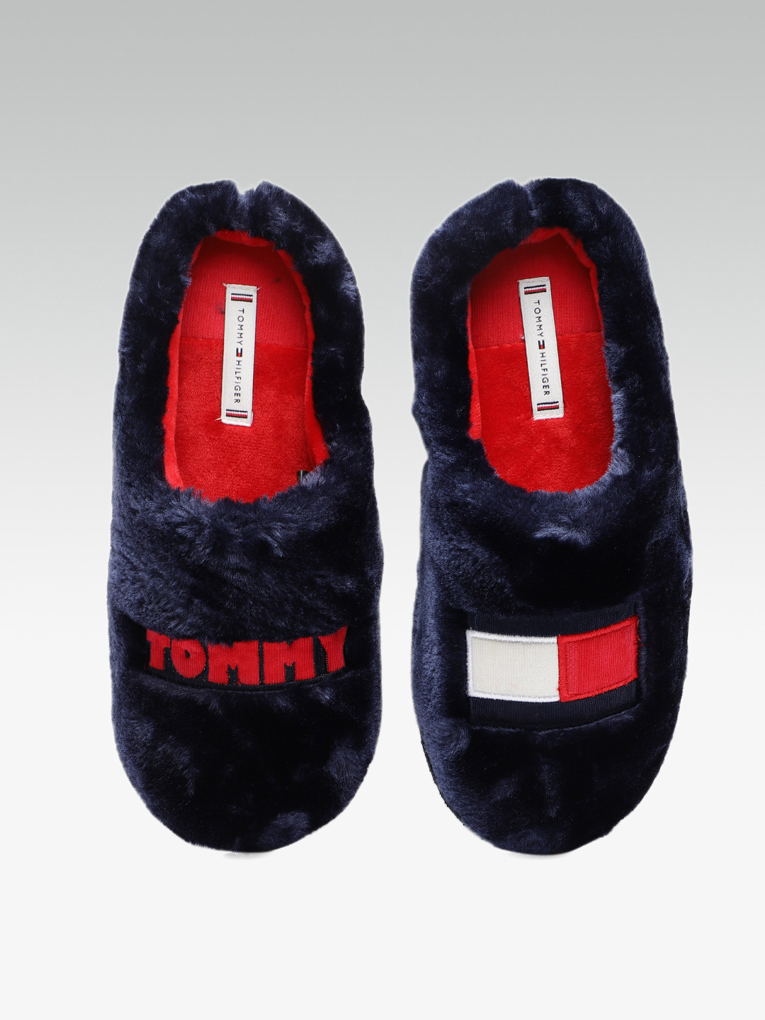 tommy hilfiger fluffy slippers
