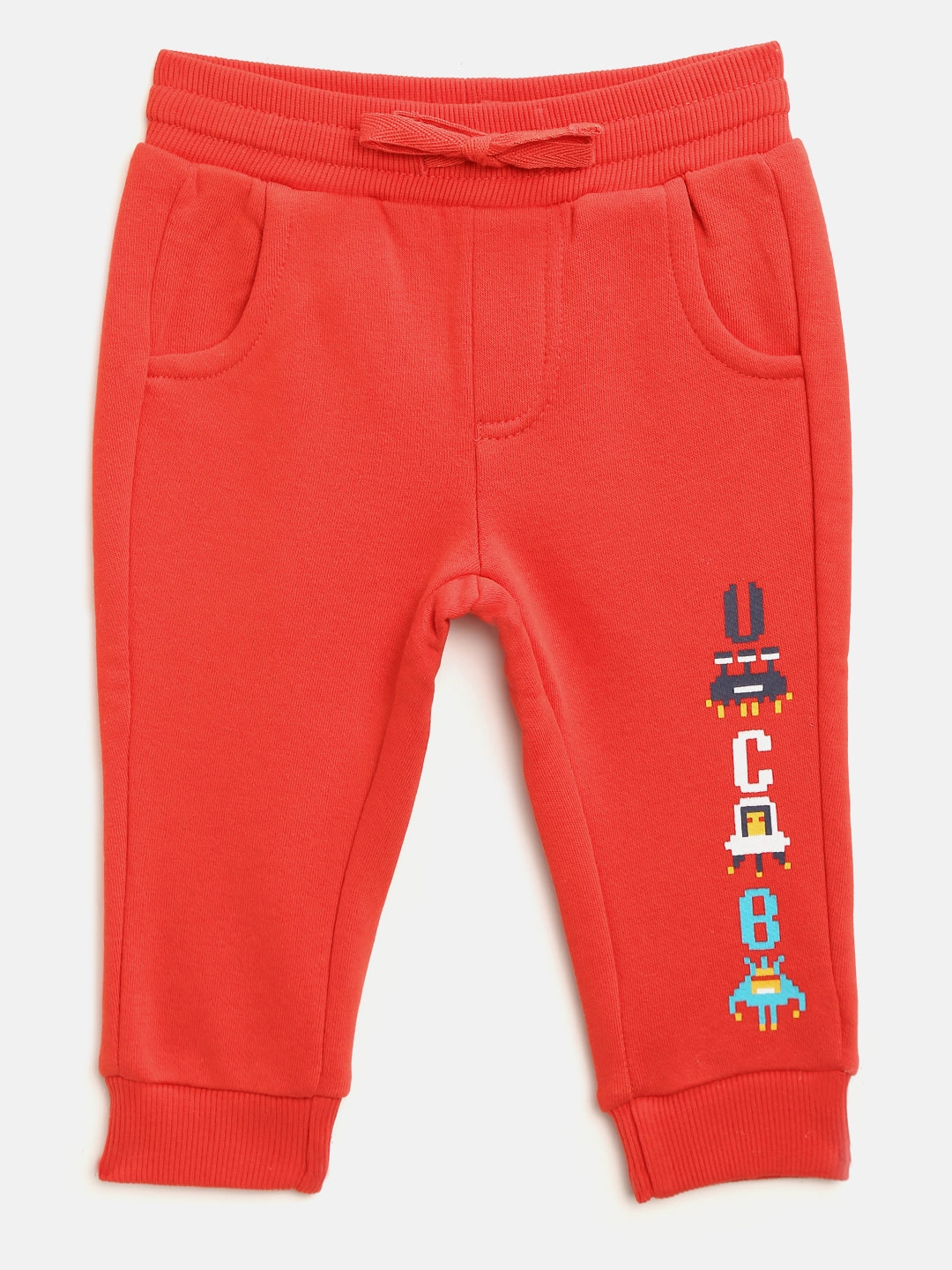 blue and orange joggers