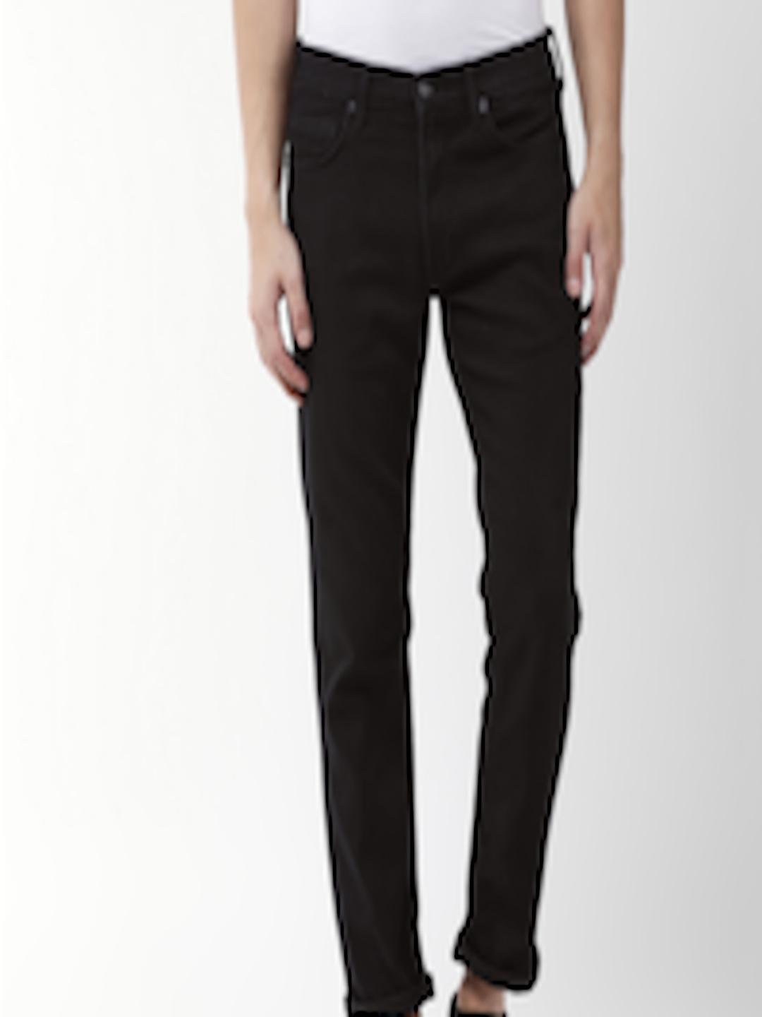 Buy Marks & Spencer Men Black Slim Fit Clean Look Stretchable Jeans ...