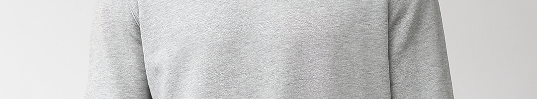 Buy Marks & Spencer Men Grey Melange Solid Sweatshirt - Sweatshirts for ...