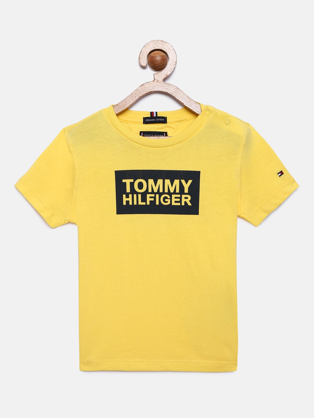 tommy hilfiger yellow t shirt