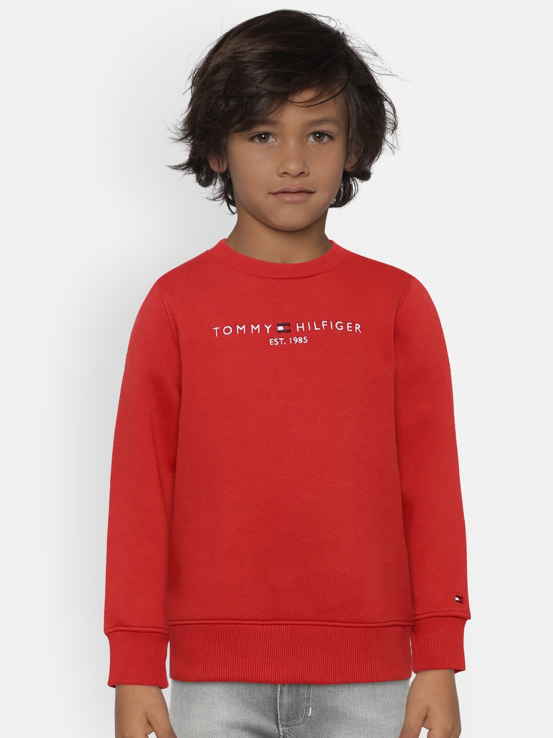 tommy cropped sweatshirt