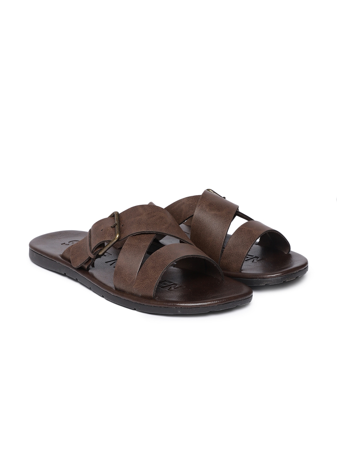steve madden black and brown sandals