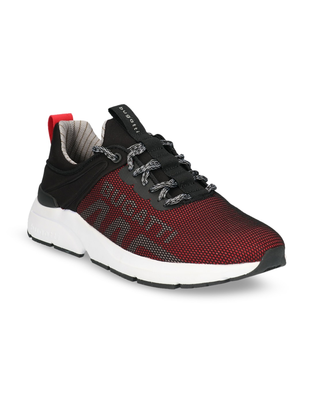 Buy Bugatti Men Black And Red Sneakers Casual Shoes For Men 10503650 Myntra 7195