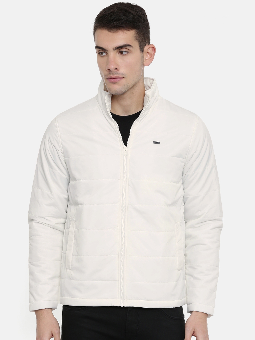 Buy Parx Men White Solid Padded Jacket - Jackets for Men 10503994 | Myntra