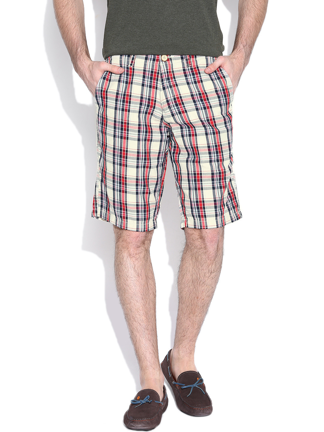 Buy BAY ISLAND Multicoloured Checked Shorts Shorts for Men 1051927