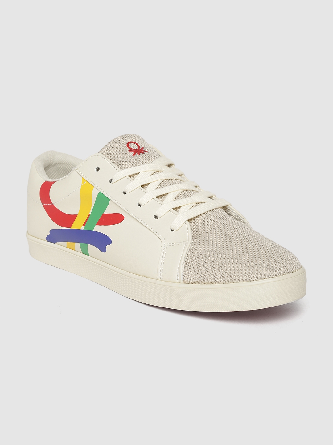 united benetton white shoes