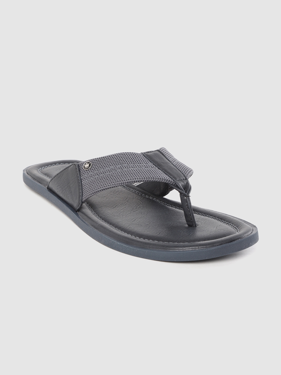 louis philippe men's leather sandals and floaters