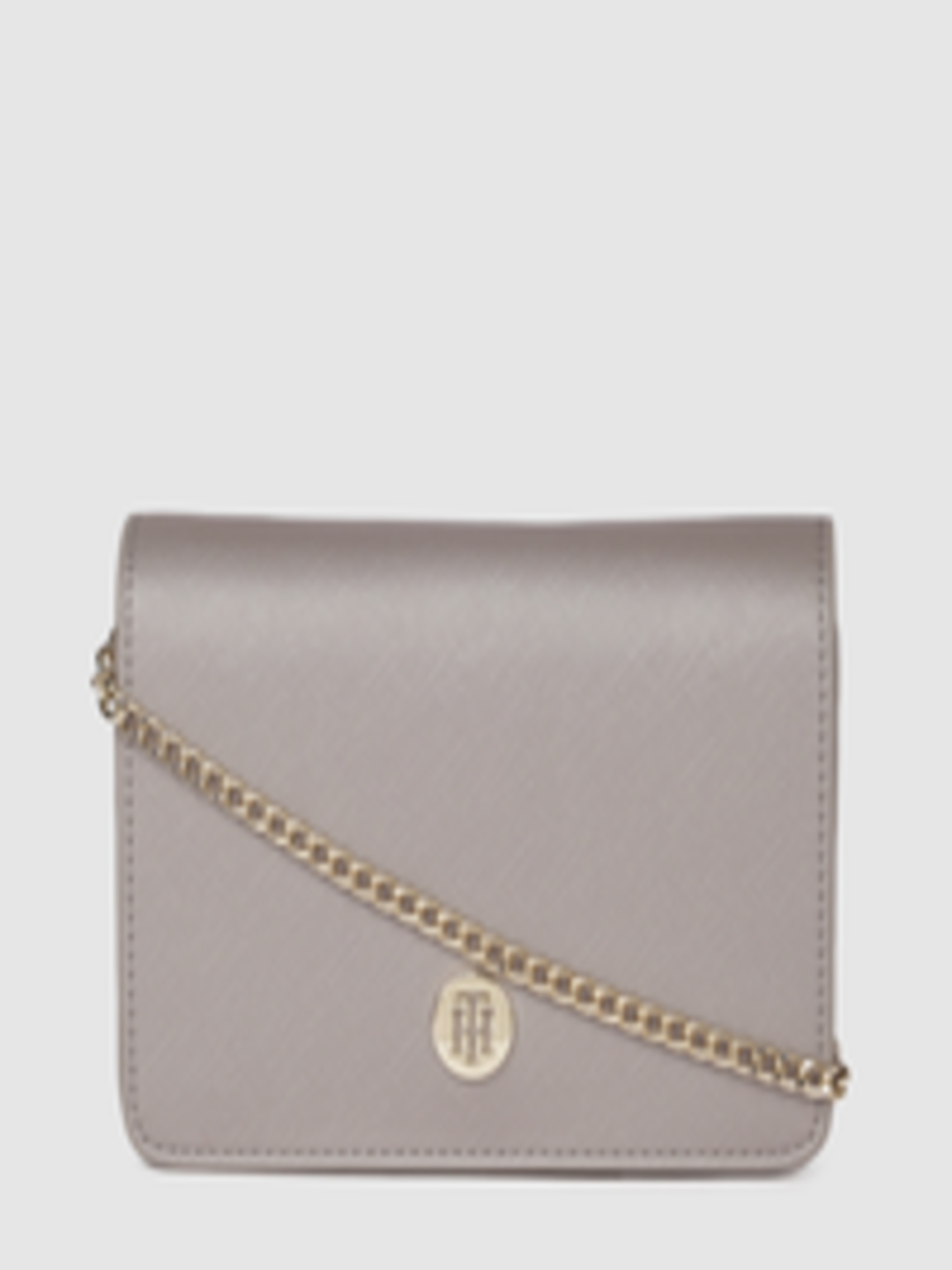 Buy Tommy Hilfiger Grey Solid Sling Bag - Handbags for Women 10525006 ...