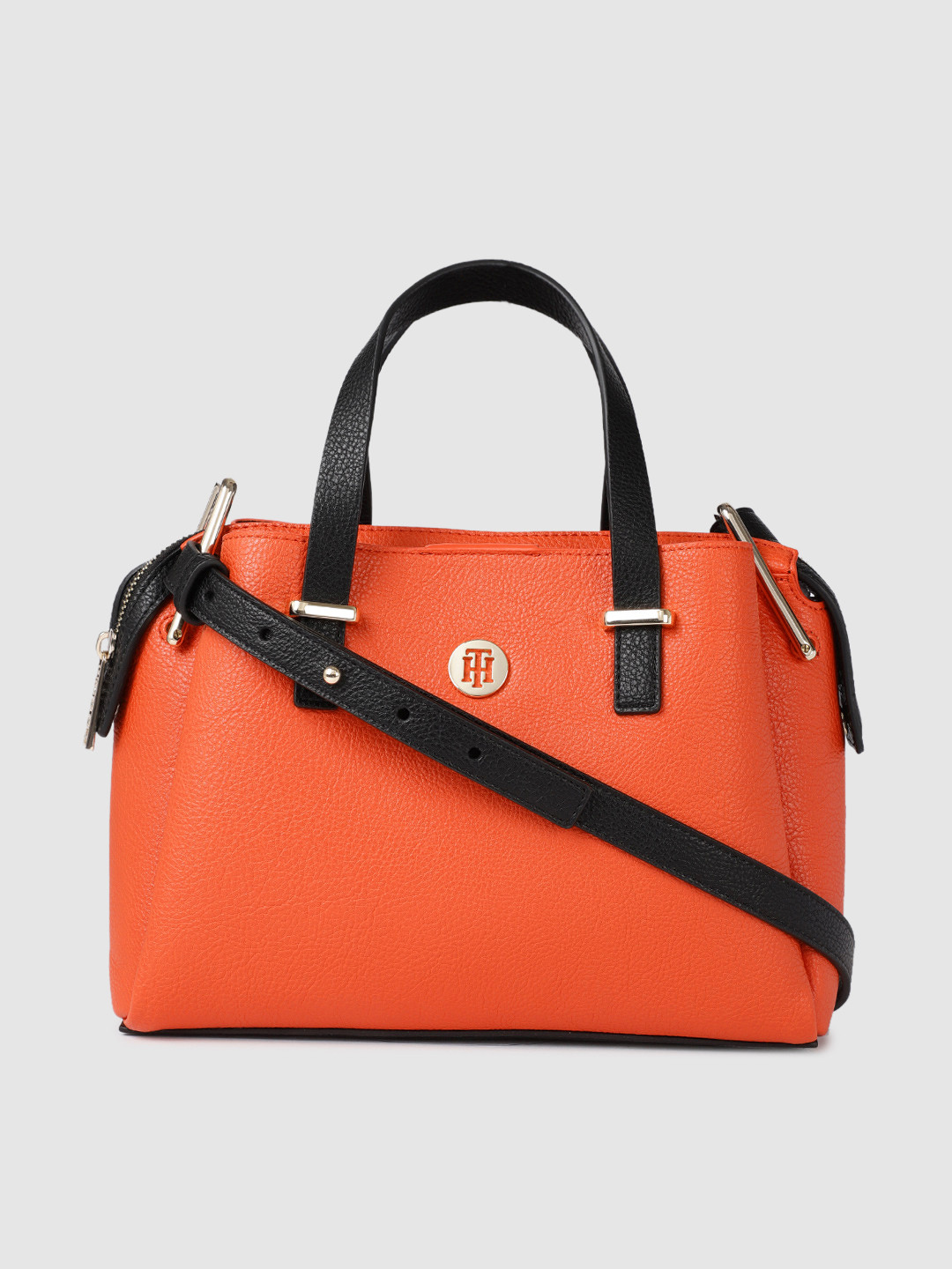 Buy Tommy Hilfiger Coral Textured Handheld Bag Handbags for Women