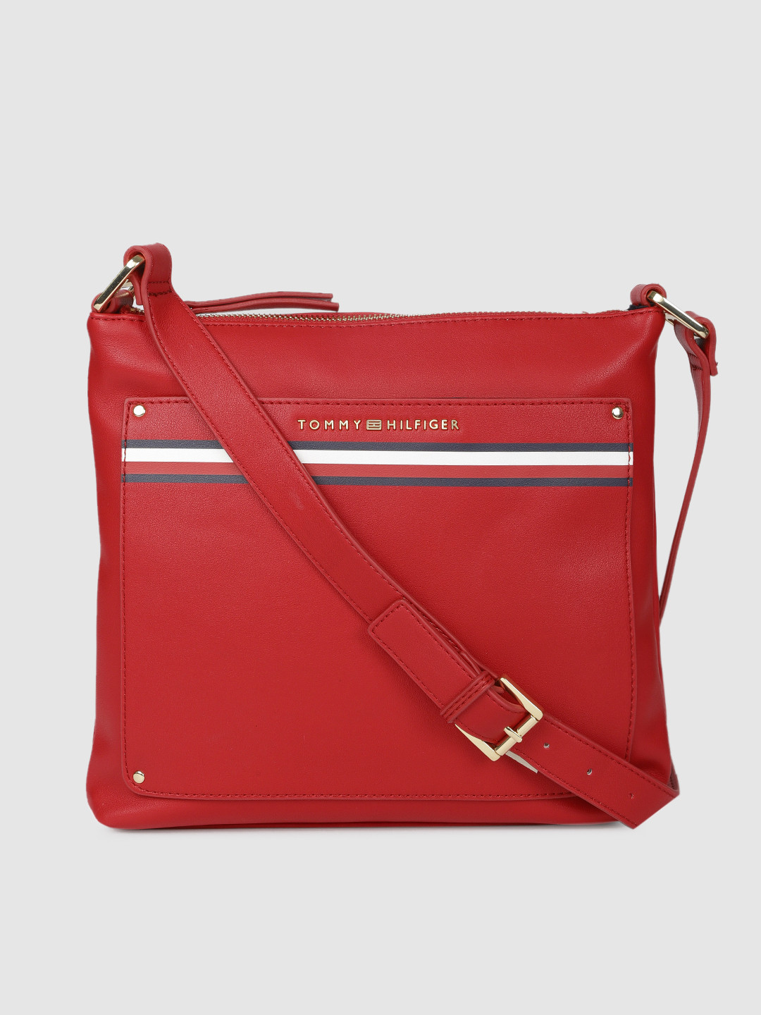 Buy Tommy Hilfiger Red Solid Sling Bag Handbags for Women 10525110