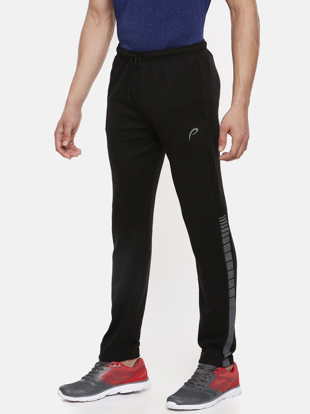 black tracky bottoms