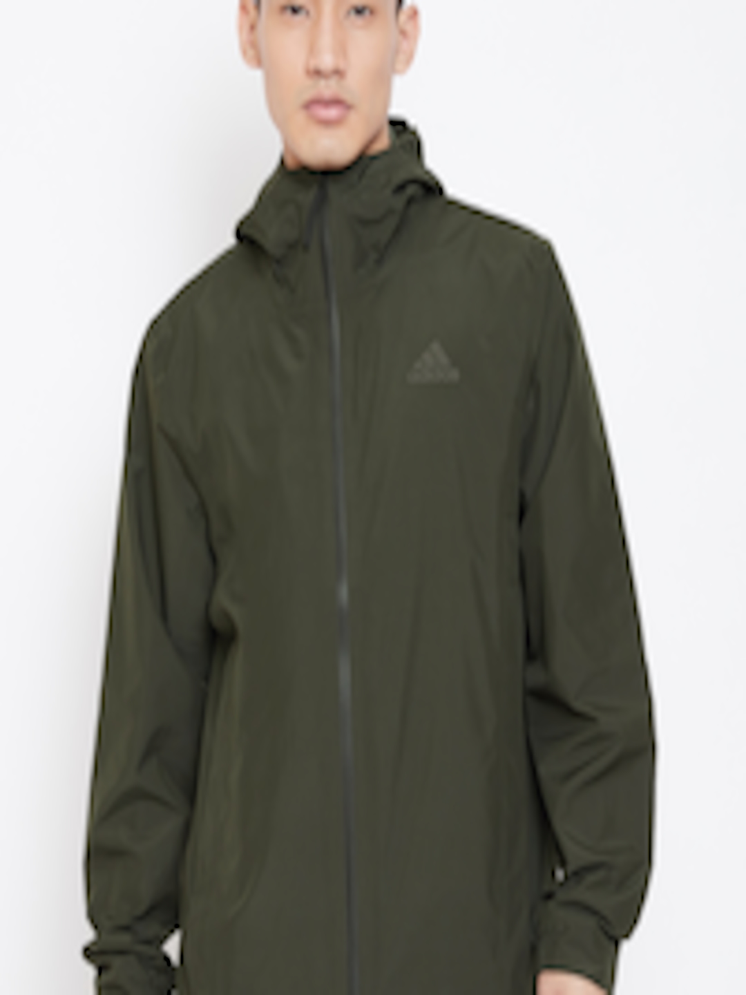 Buy ADIDAS Men Olive Green BSC Climaproof Outdoor Rain Jacket - Rain ...