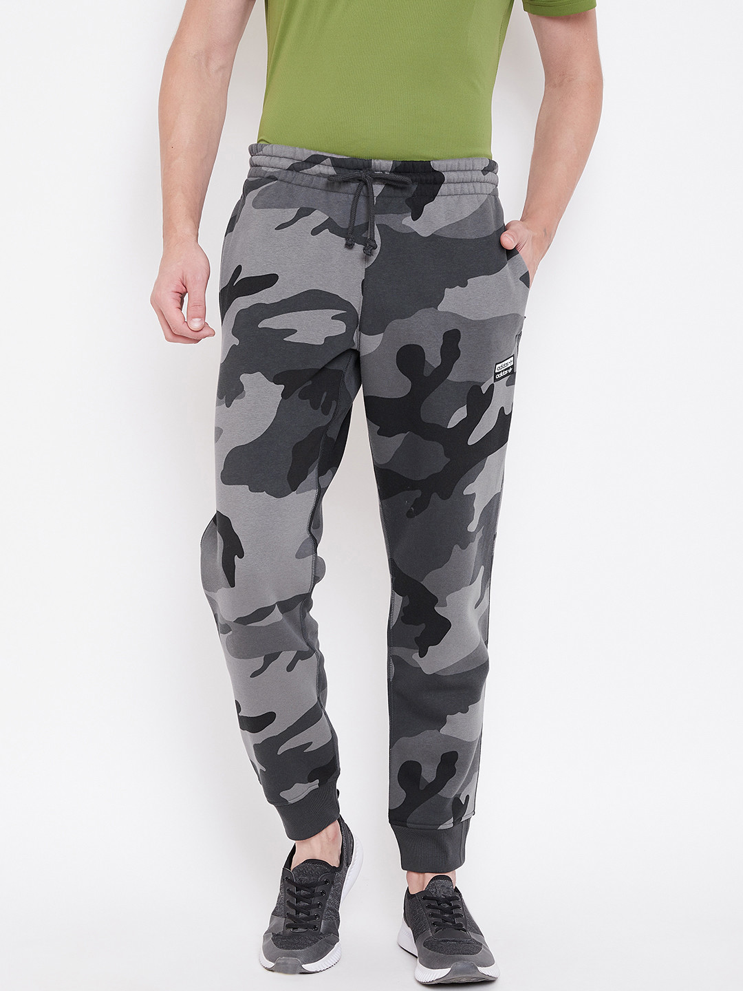 Buy ADIDAS Originals Men Grey R.Y.V. Camouflage Print Sweat Pants - Track Pants for Men 10528494 