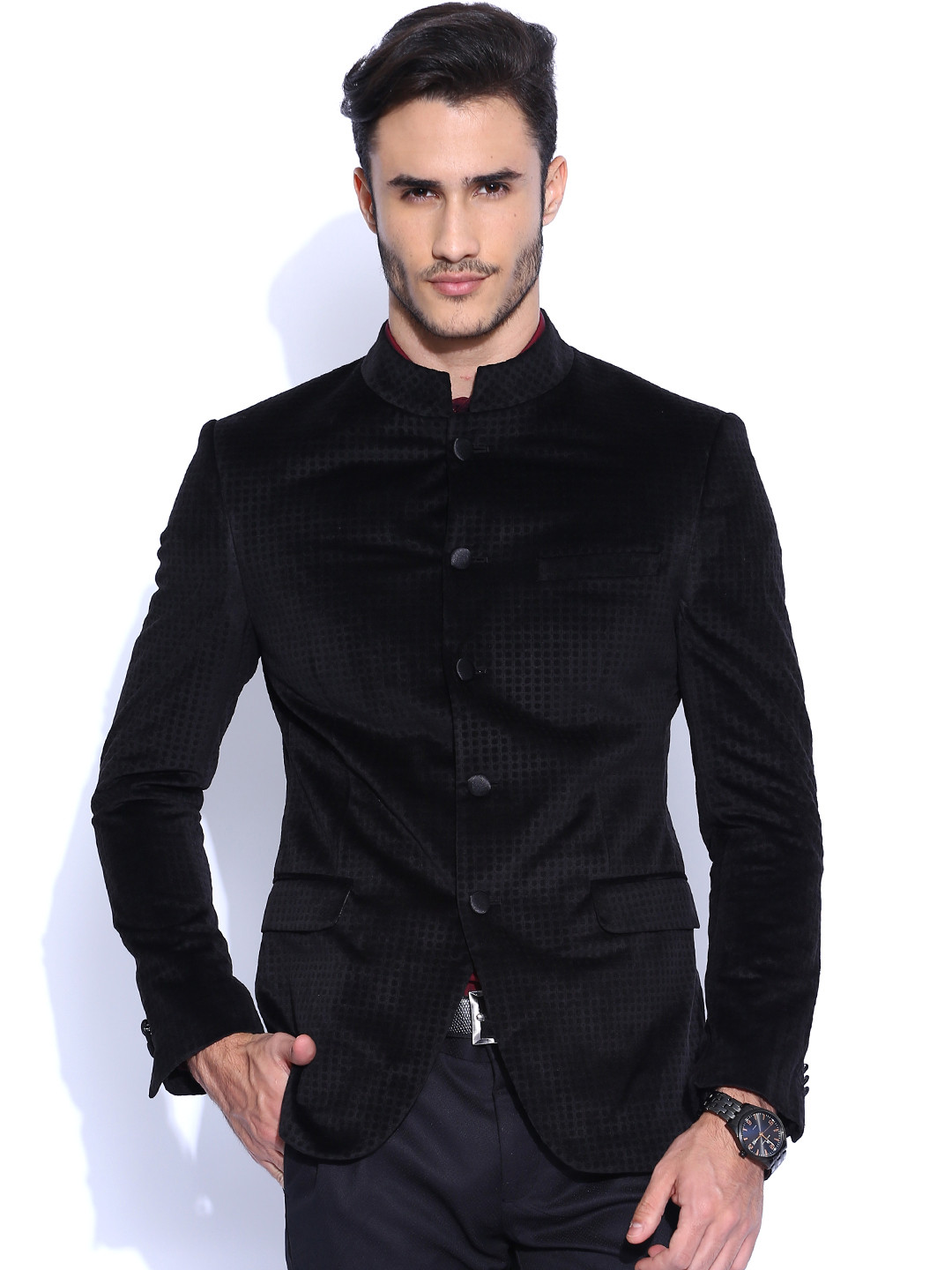 Buy Peter England Black Formal Blazer Blazers for Men 1052899 Myntra