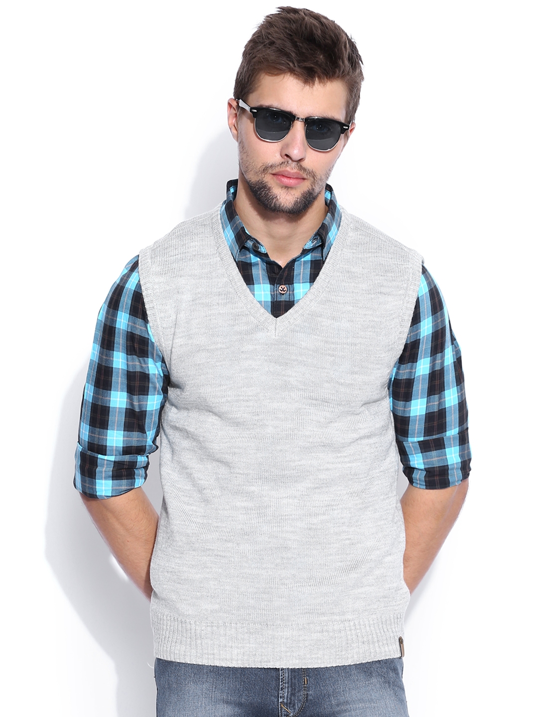 peter england grey sweatshirt