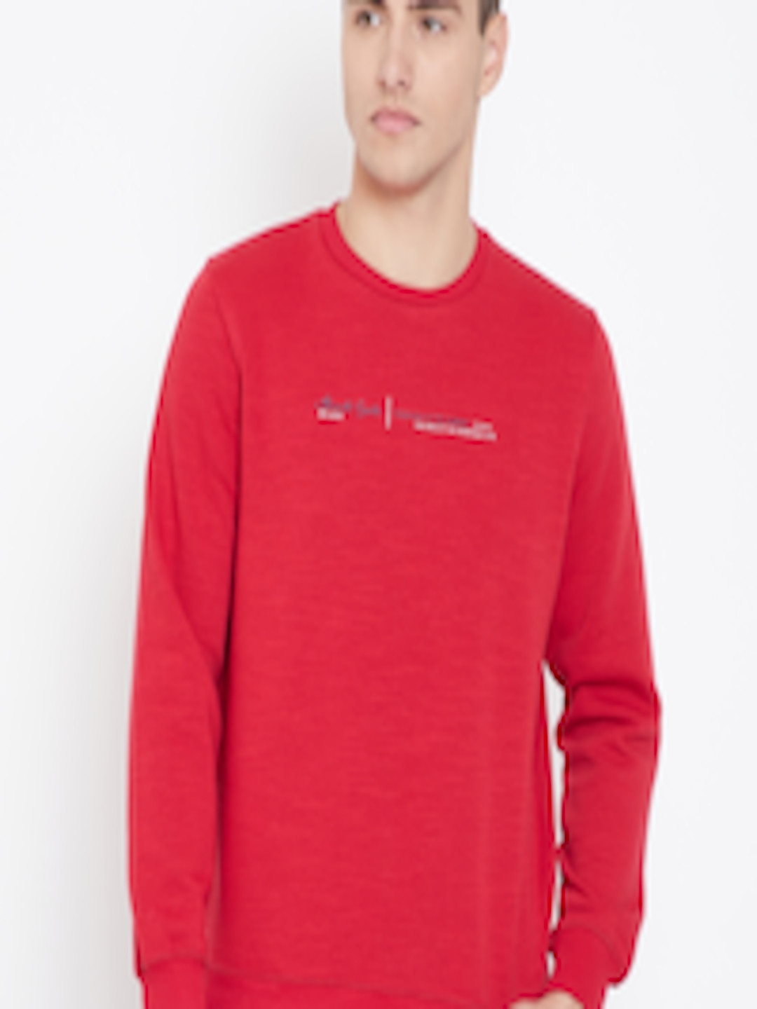 Buy Monte Carlo Men Red Solid Sweatshirt - Sweatshirts for Men 10529722 ...