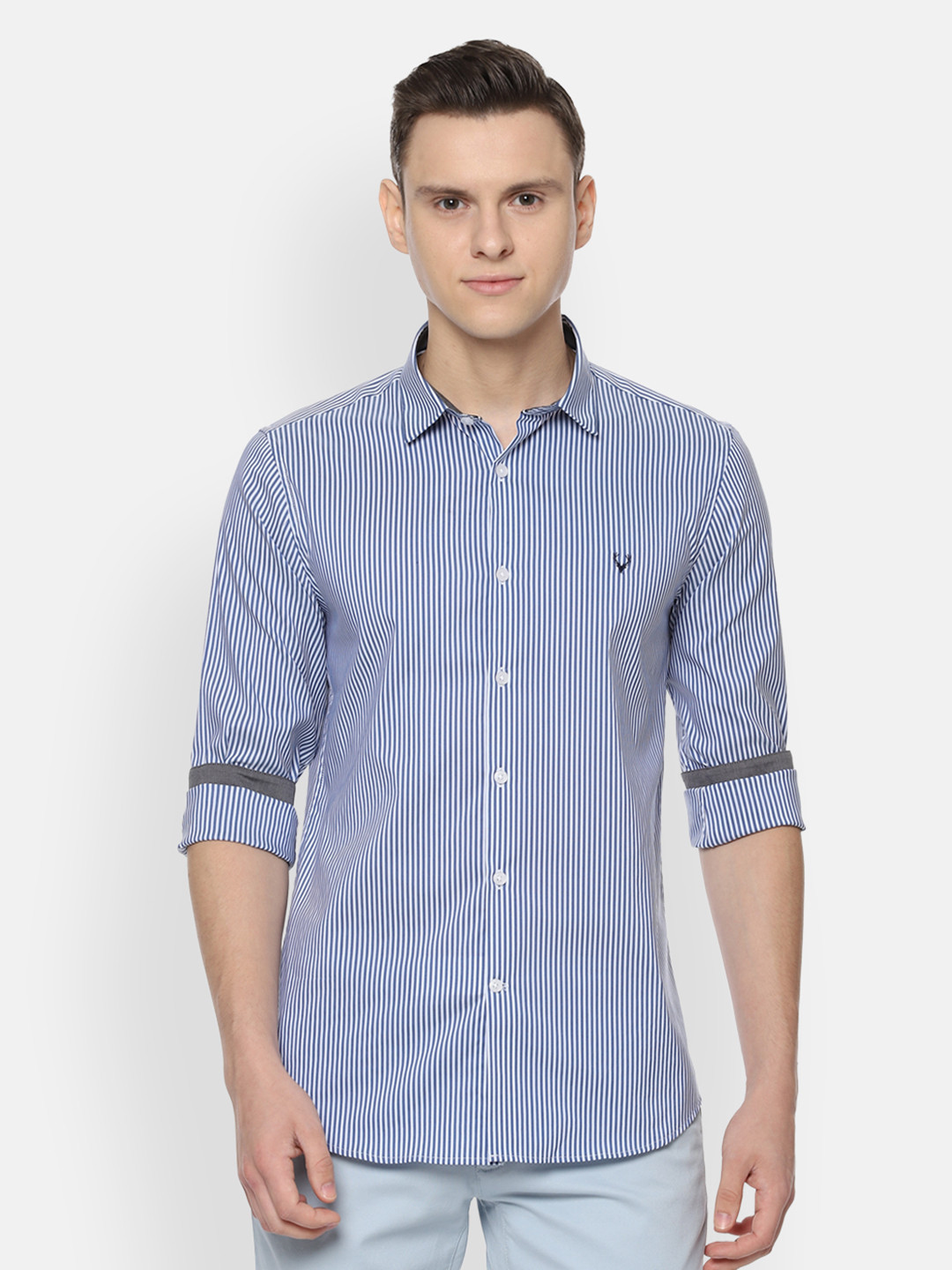 allen solly striped shirts