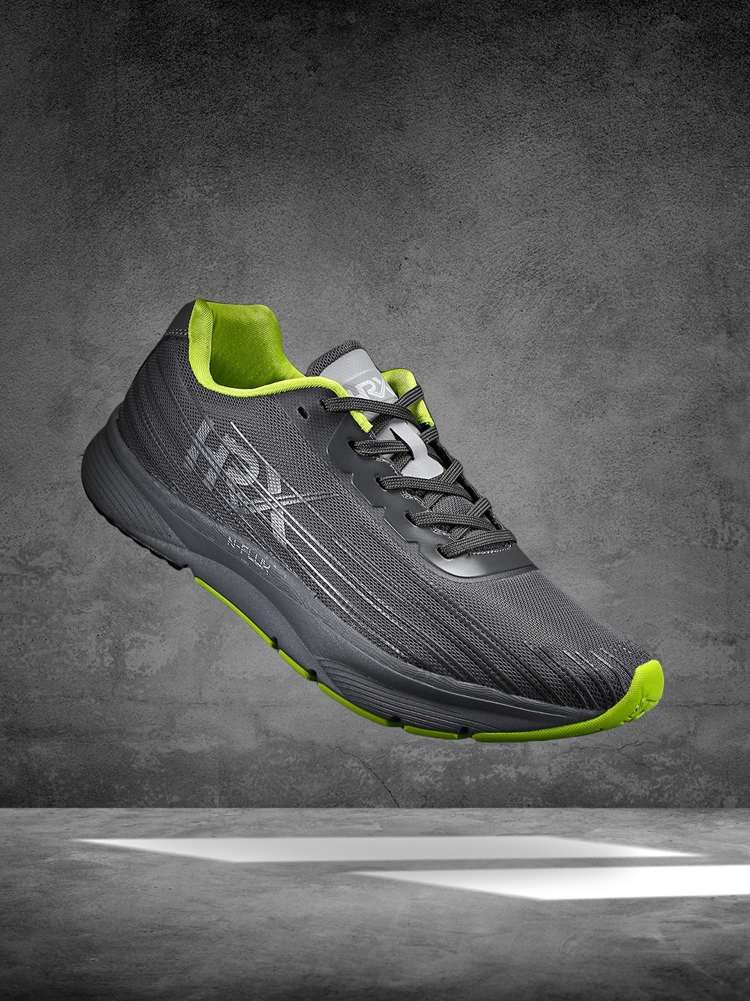 HRX by Hrithik Roshan Men Grey Textile N FLUX Running Shoes