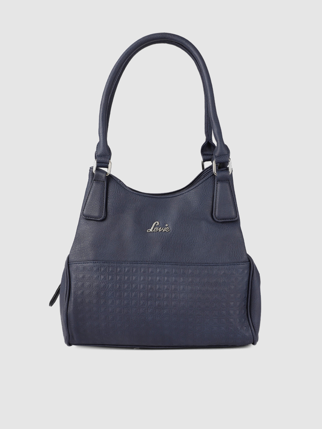 Buy Lavie Navy Blue Solid Shoulder Bag Handbags for Women 10543962