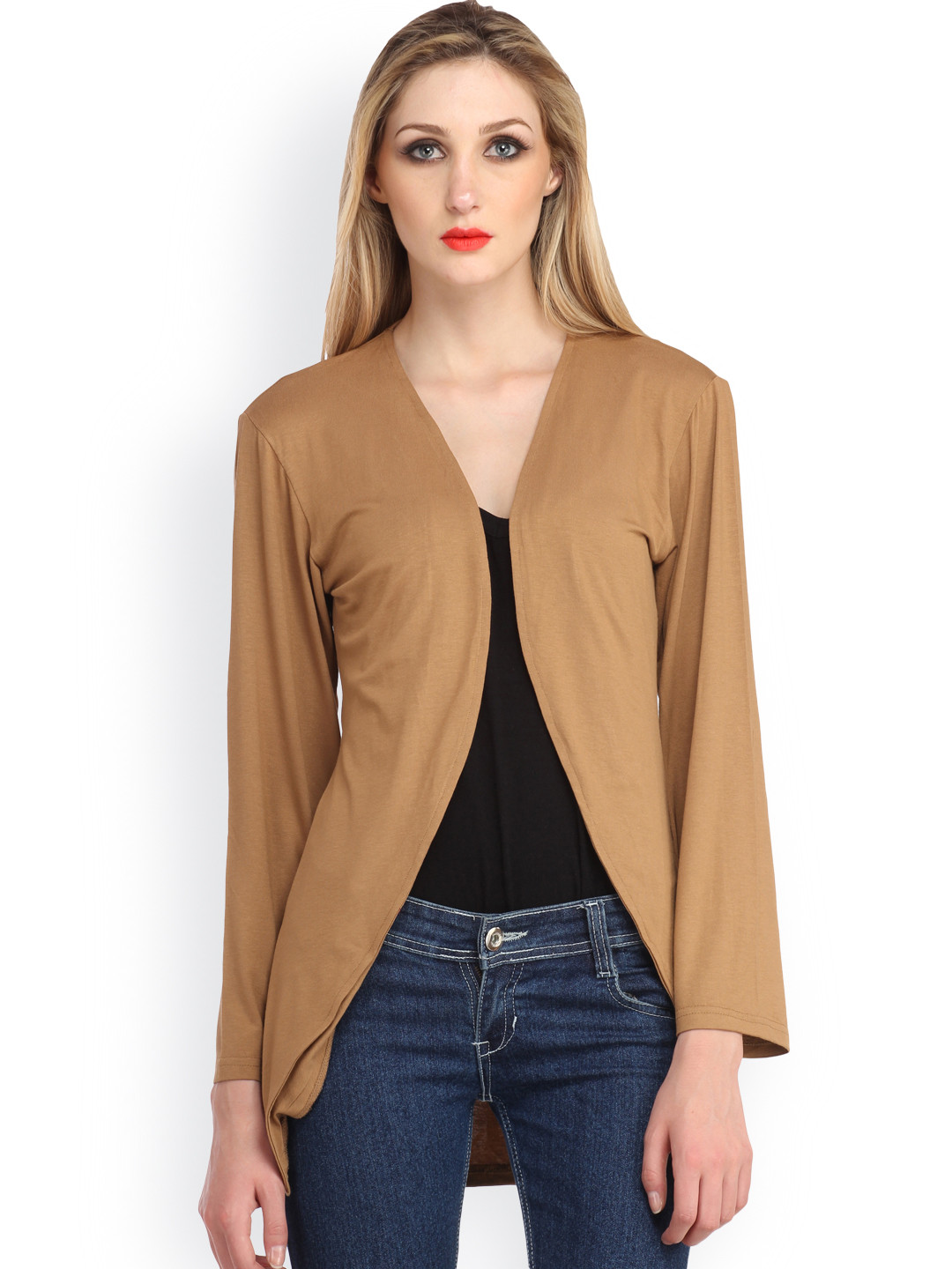 Buy Cottinfab Brown Shrug Shrug for Women 1054431 Myntra
