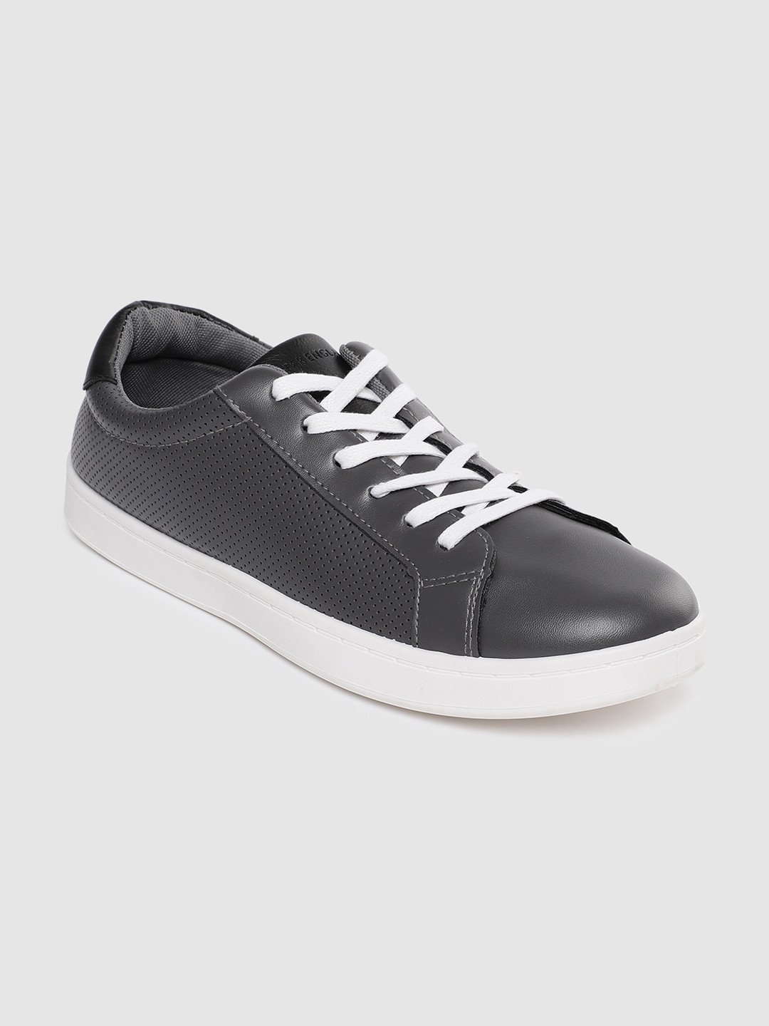 Buy Peter England Men Grey Sneakers Casual Shoes for Men 10547434
