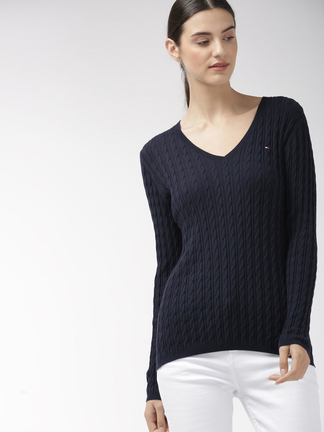 tommy hilfiger sweater navy blue