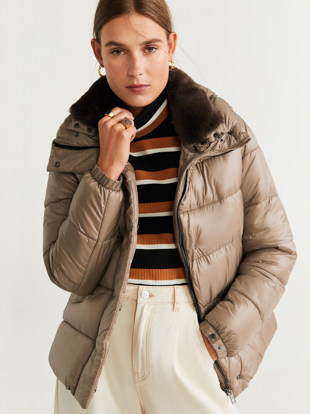 long puffer jacket mango