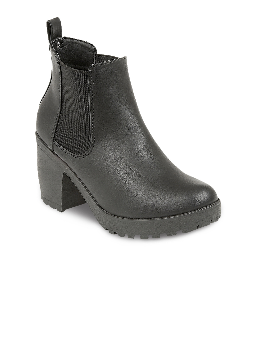 truffle collection heeled boots in black