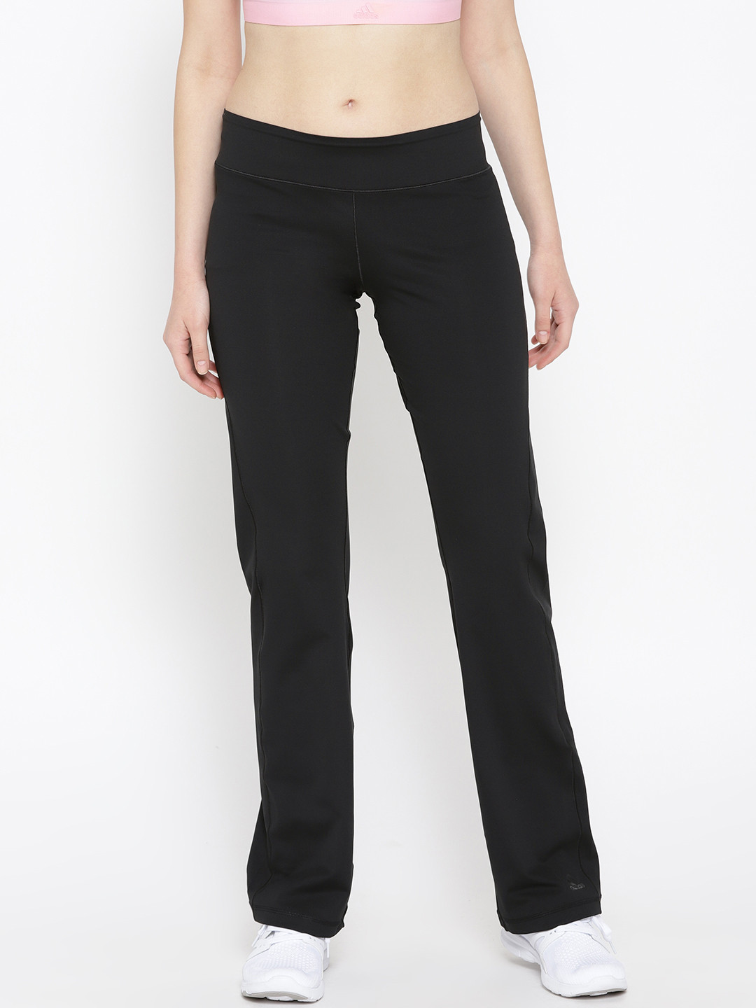 Buy ADIDAS Women Black Straight Fit Solid Workout Track Pants - Track Pants for Women 10557046 