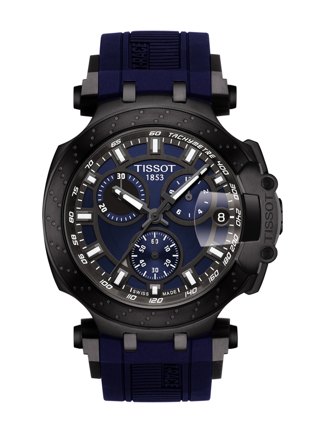 Buy Tissot Men Navy Blue T Race Swiss Chronograph Analogue Watch T1154173704100 Watches For