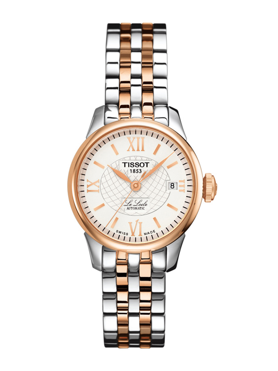 Buy TISSOT Women Silver Toned Le Locle Automatic Lady Analogue Watch T41218333 - Watches for 