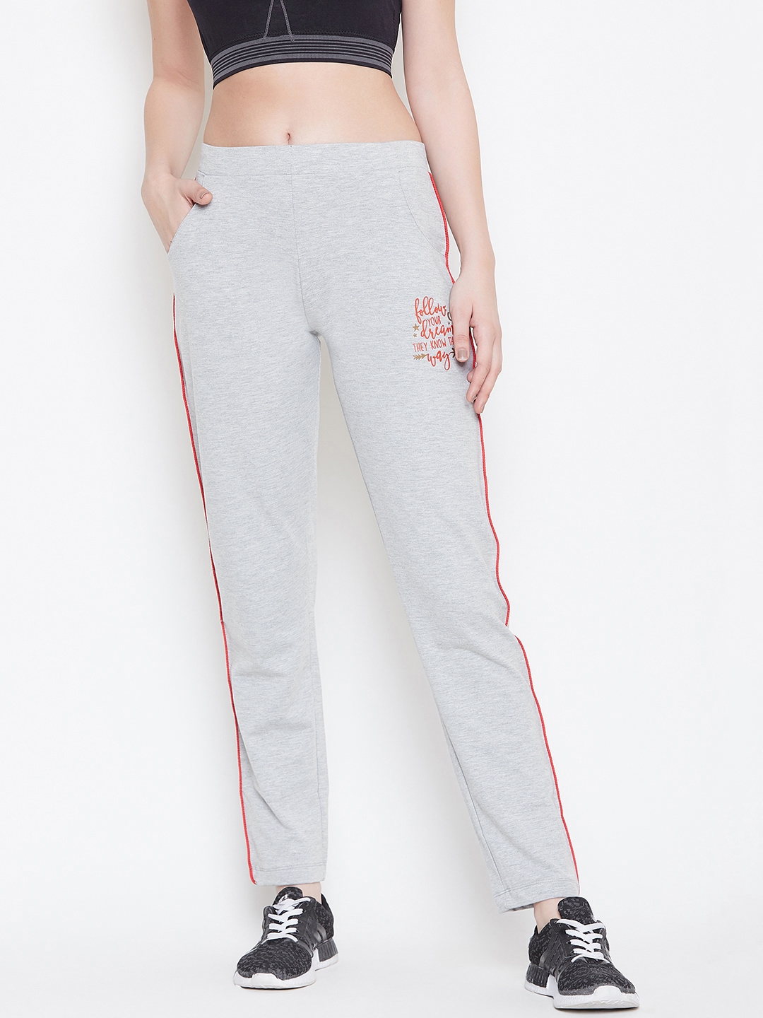 straight track pants women