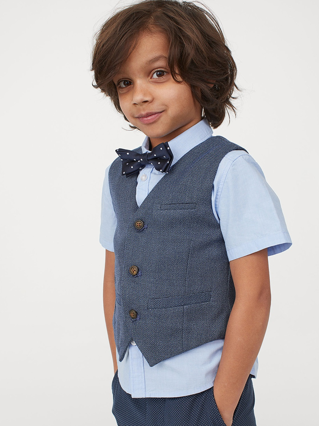 Buy H&M Boys Shirt With A Waistcoat Shirts for Boys 10574262 Myntra