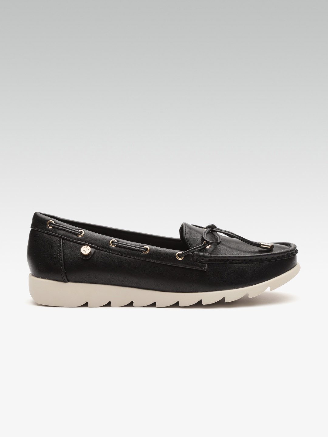 Buy Carlton London Women Black Boat Shoes Casual Shoes for Women
