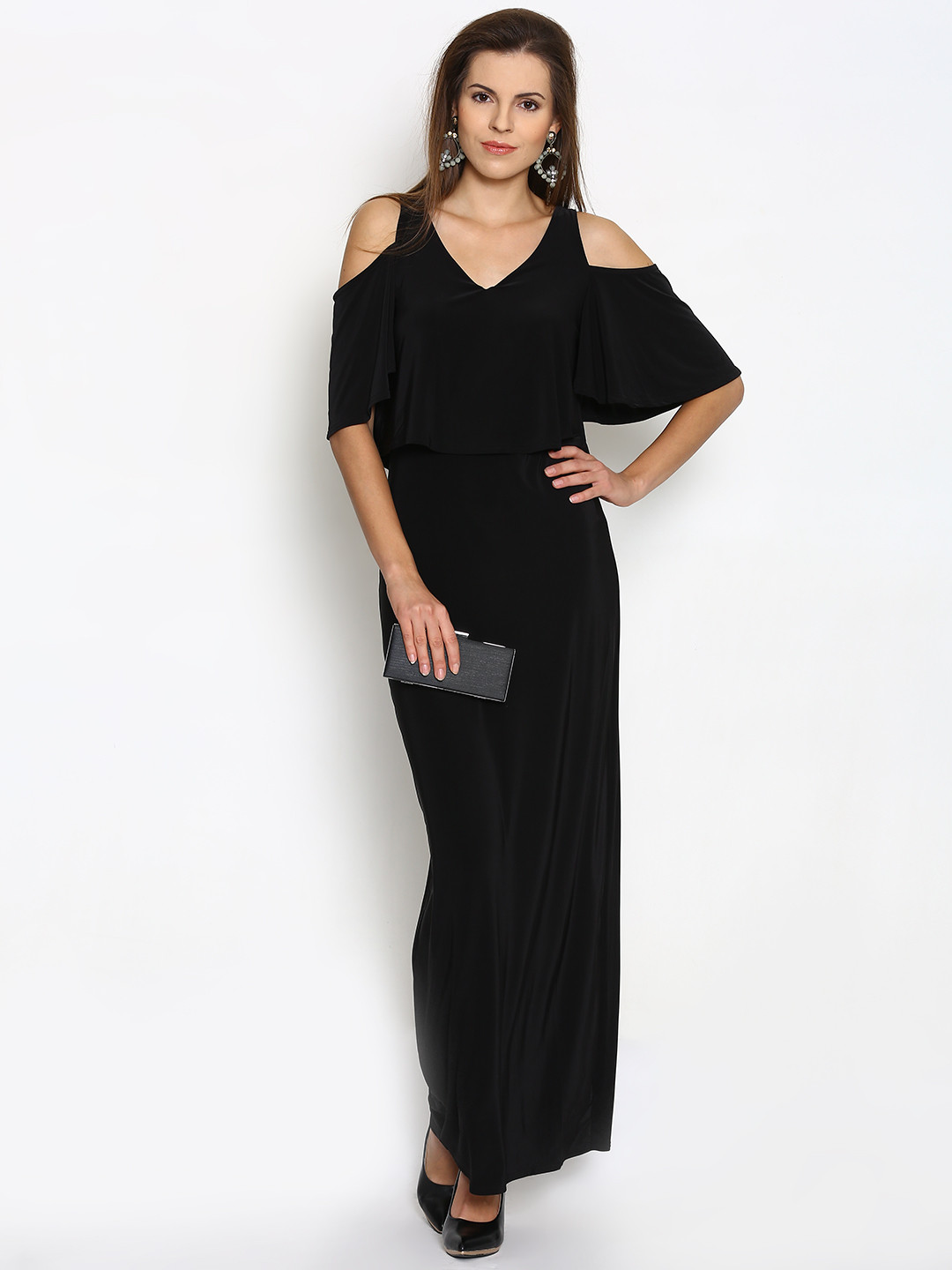 boohoo sparkly black dress