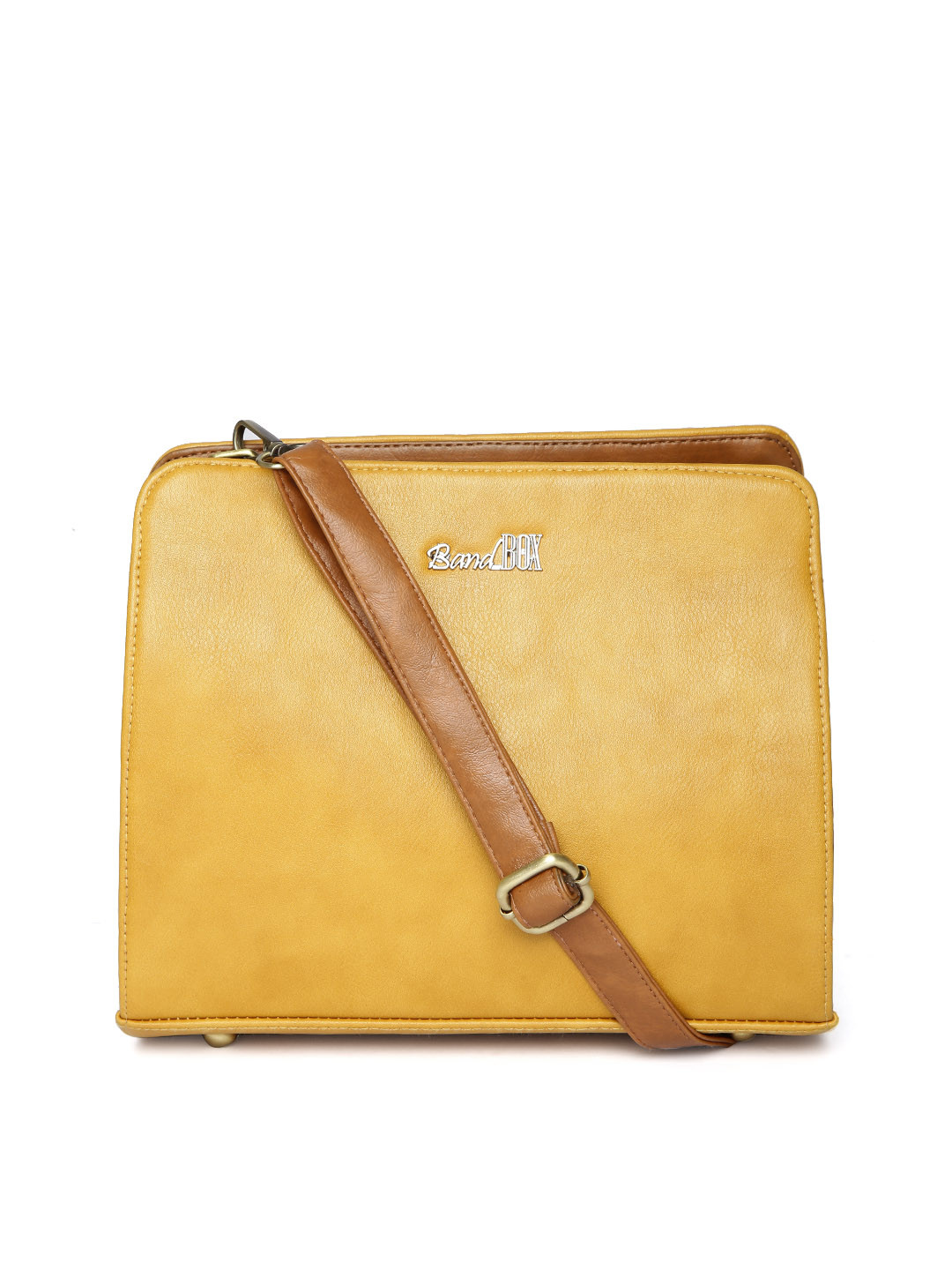 Buy BandBox Mustard Yellow Sling Bag Handbags for Women 1057802 Myntra