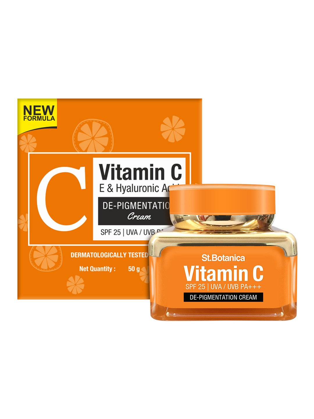 Buy St.Botanica Vitamin C, E & Hyaluronic Acid DePigmentation Cream 50g