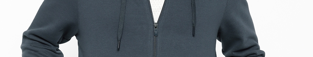 Buy Reebok Men Navy Blue Fon Bas Solid Hooded Sweatshirt - Sweatshirts ...