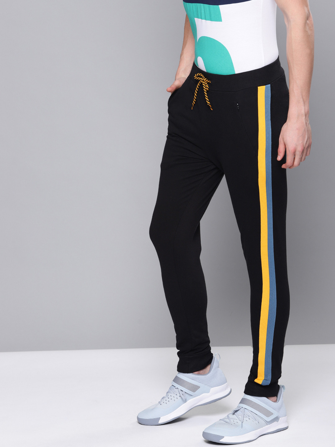 Buy Difference Of Opinion Men Black Solid Regular Fit Joggers Track