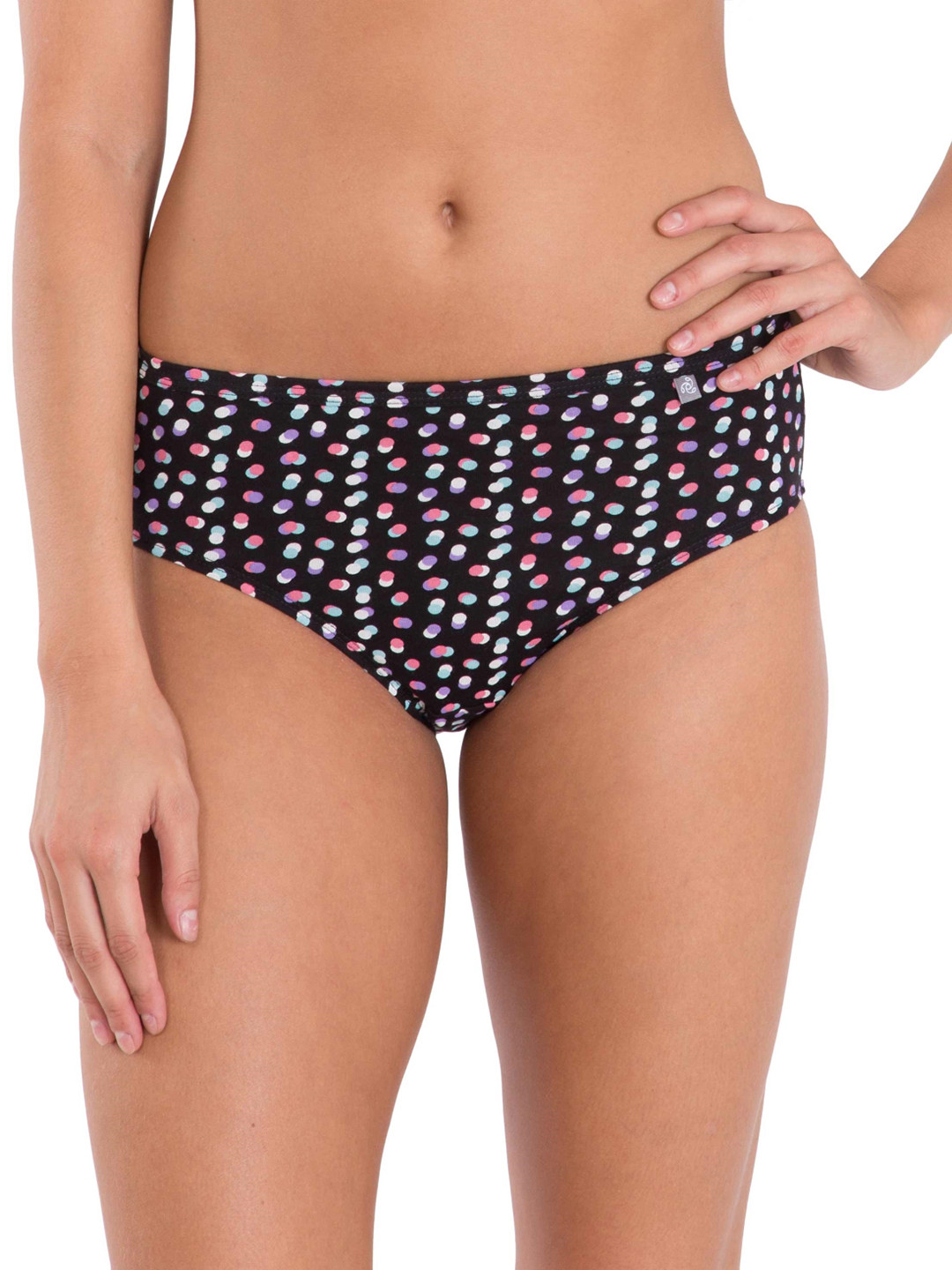 Buy Jockey Women Black & White Printed Hipster Briefs 1406 0310