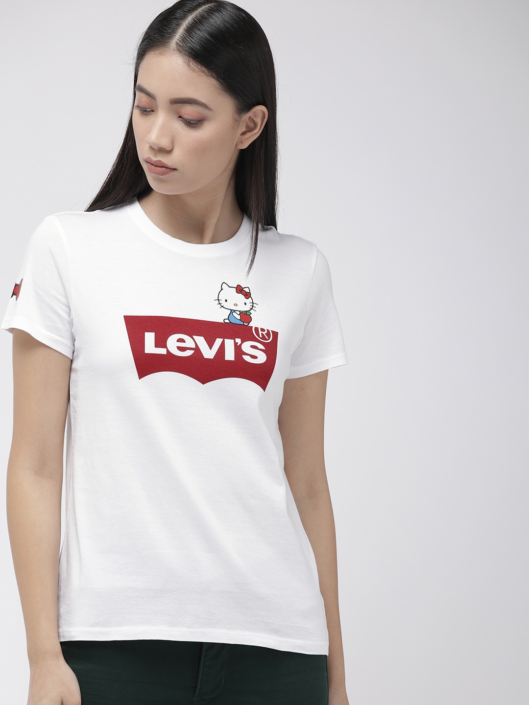 levis women t shirt flipkart