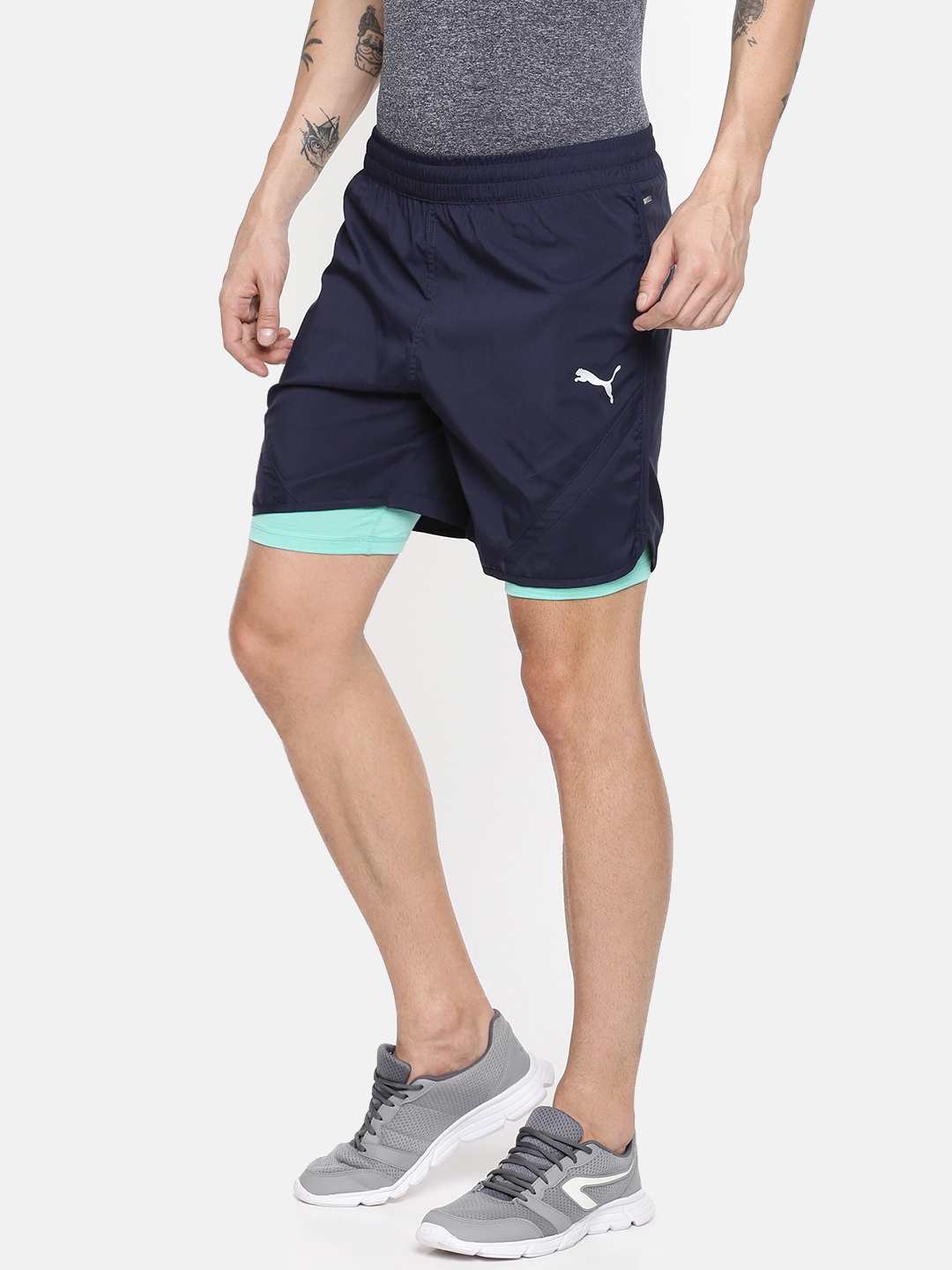 puma fleece shorts