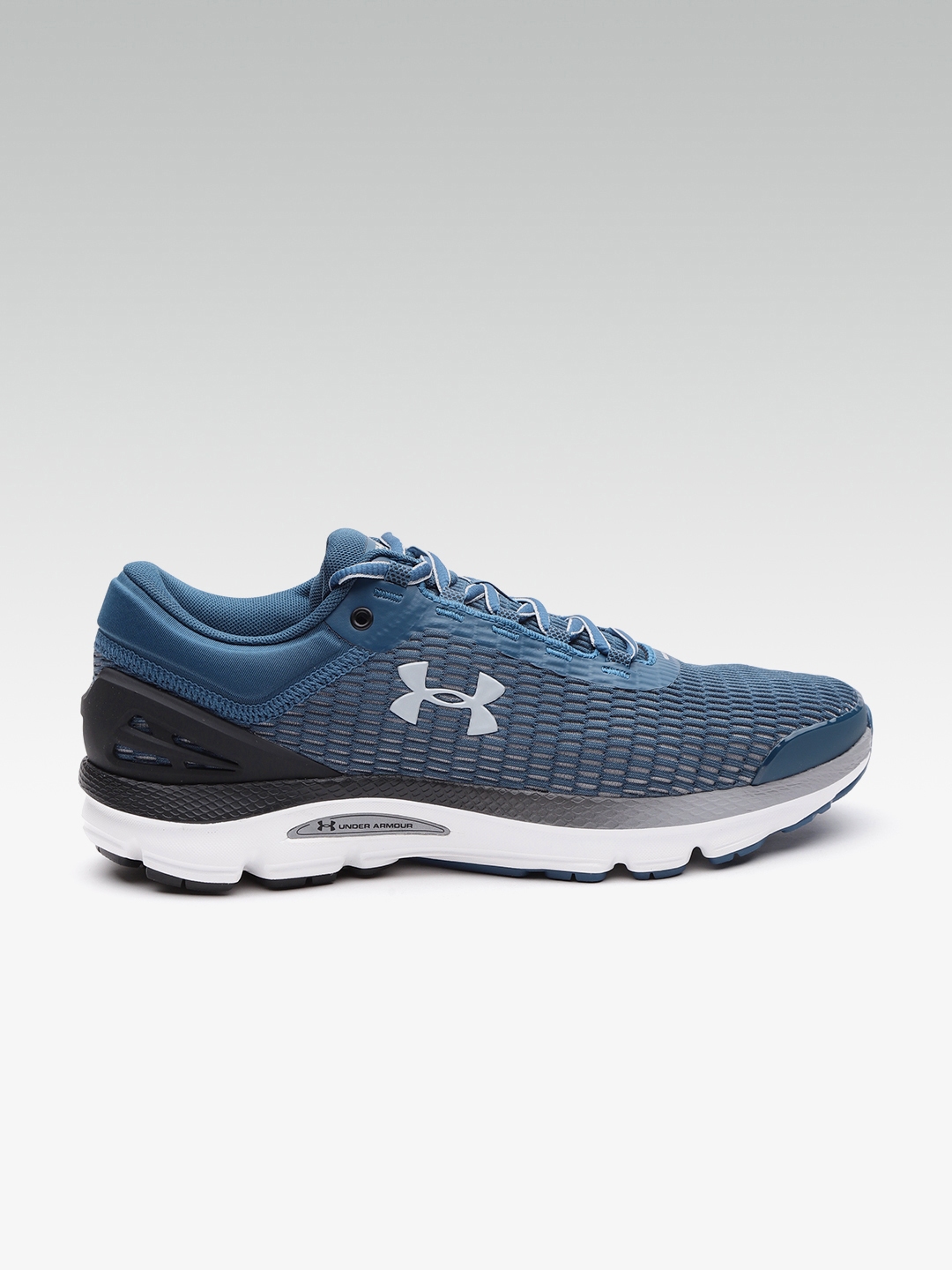 Buy UNDER ARMOUR Men Teal Blue Charged Intake 3 Woven Design Running ...