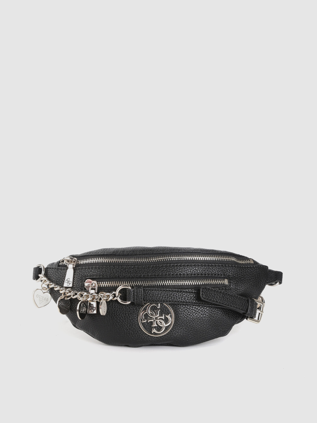 Buy GUESS Women Black Solid Crossbody Fanny Pack Waist Pouch for