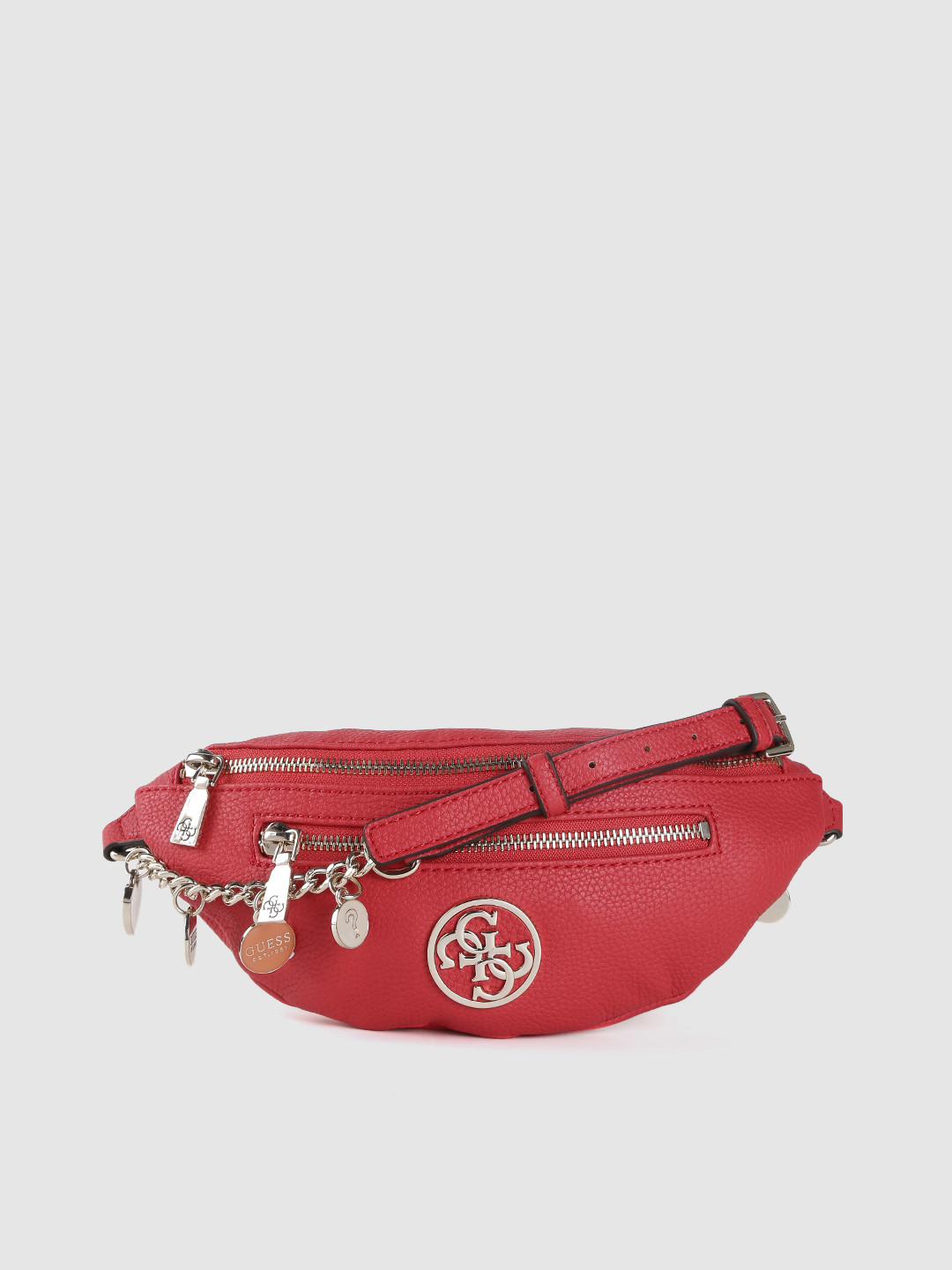 Buy GUESS Women Red Solid Crossbody Fanny Pack Travel Accessory for