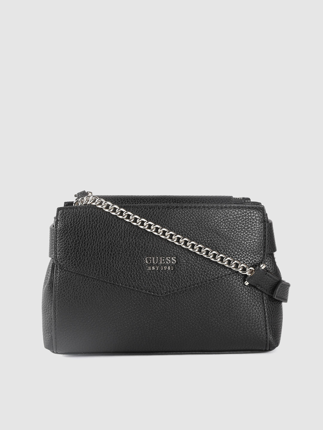 Buy GUESS Black Solid Sling Bag Handbags for Women 10599914 Myntra