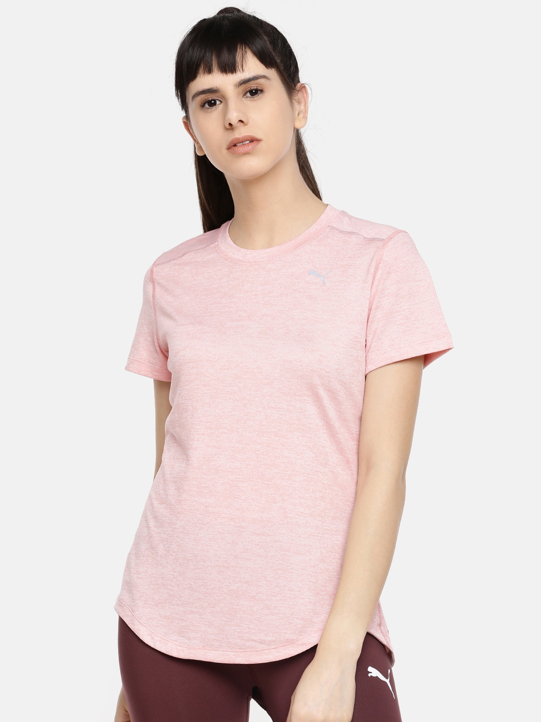 Buy Puma Women Pink Solid Top - Tops for Women 10601386 | Myntra