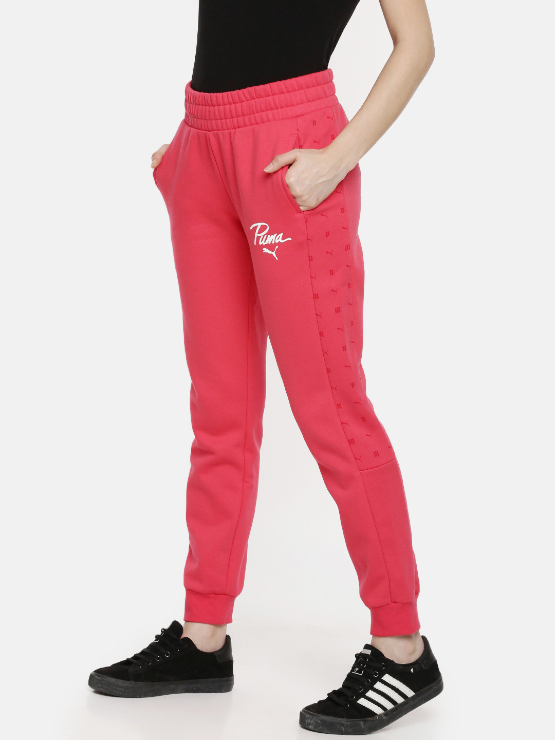 Buy Puma Women Pink Solid Aop Nrgy Joggers - Track Pants for Women 10603120 | Myntra