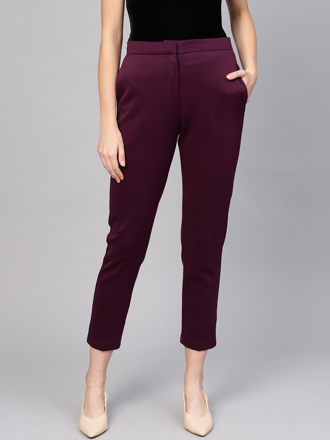 Women's Mustard Tapered Pants - SASSAFRAS